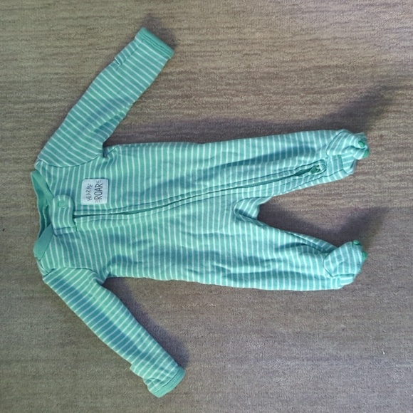 Carter's Preemie 2-Pack 2-Way Zip Cotton Footed Sleep and Plays - Picture 3 of 10